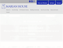Tablet Screenshot of marianhouse.org
